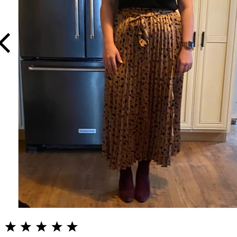 LAST ONE! Moon River Such A Dream Leopard Skirt - Picture 6 of 9